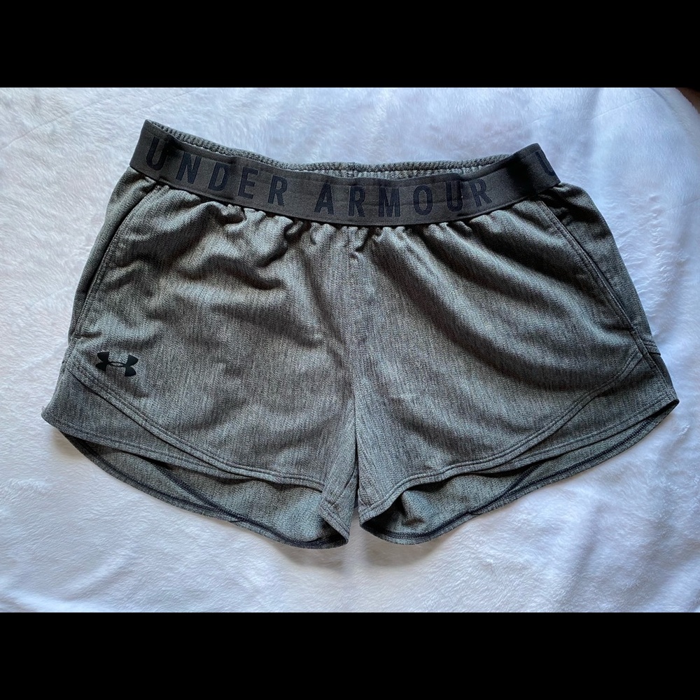 Under Armour Women’s Shorts, Jet Gray/Black, Size M